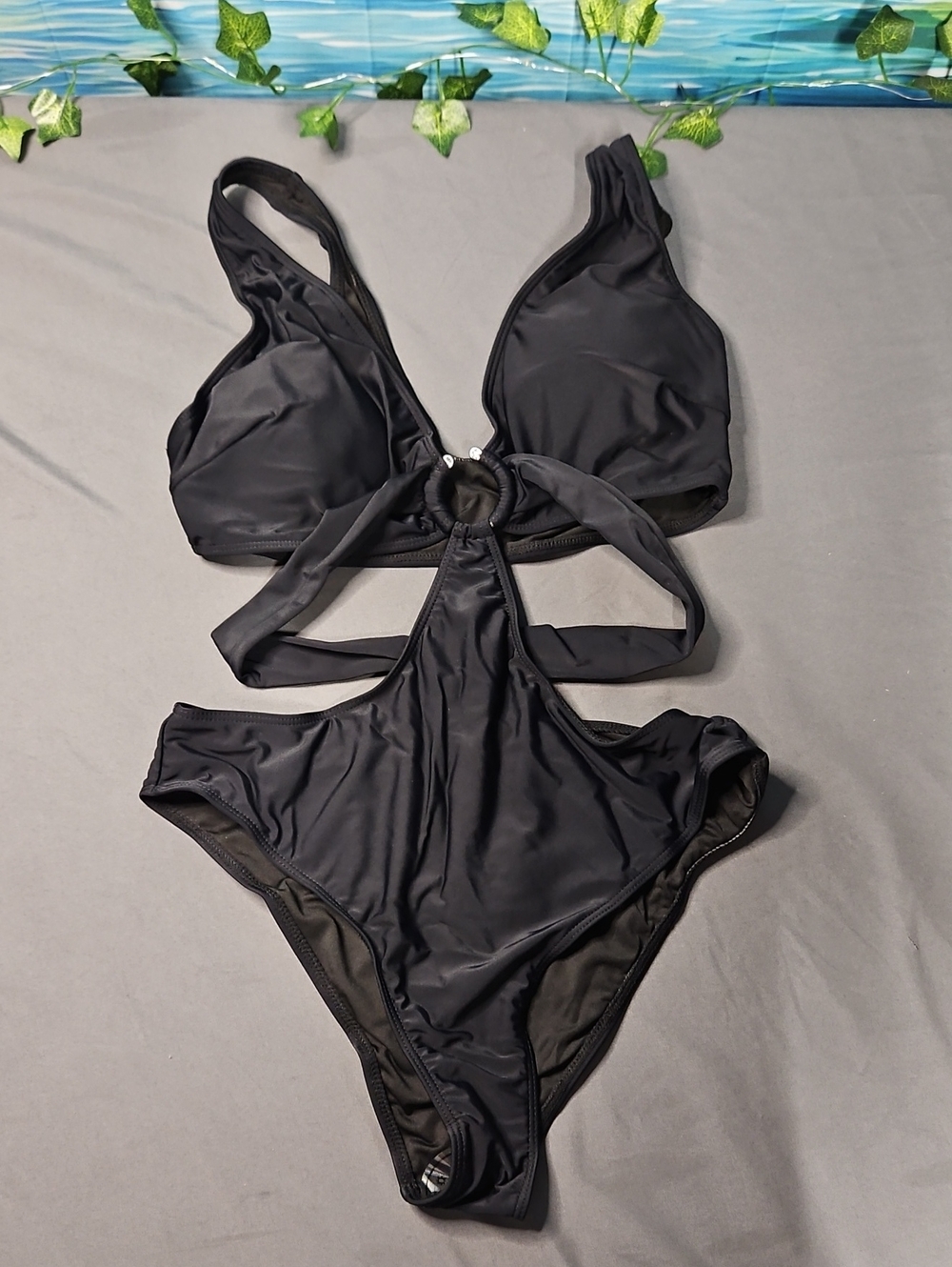Black Bikini Set Size Medium Like New